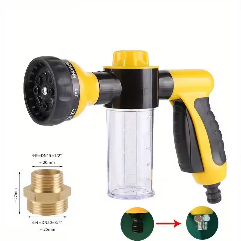 High-Pressure Pet Shower Gun with 3 spray modes
