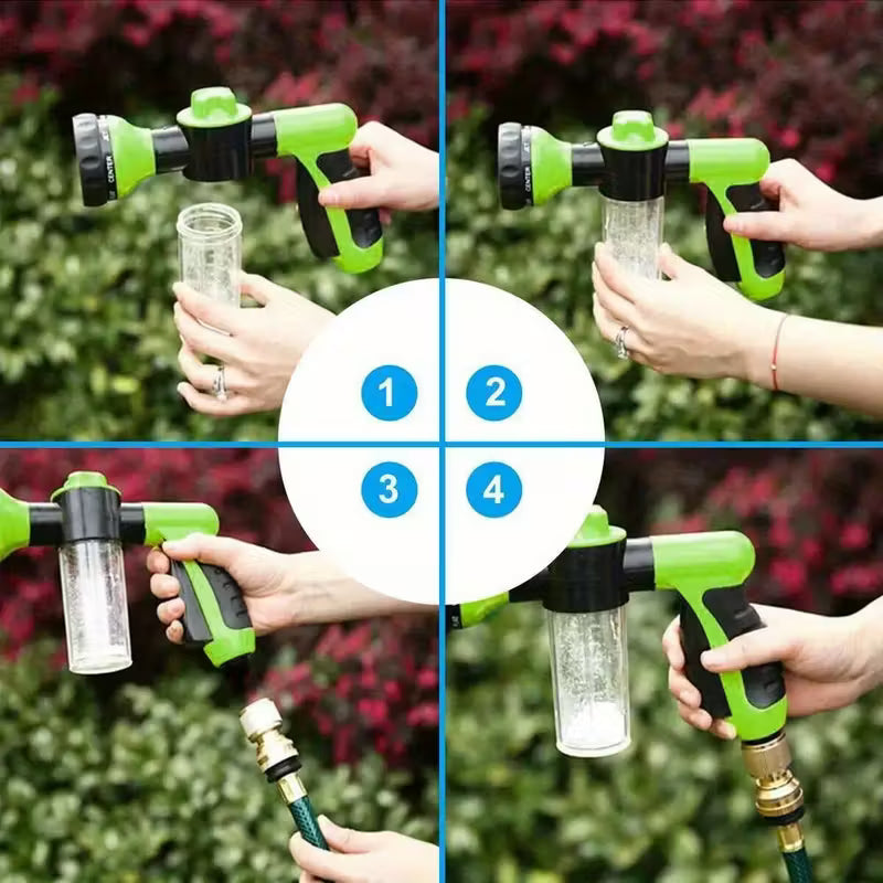 High-Pressure Pet Shower Gun with 3 spray modes