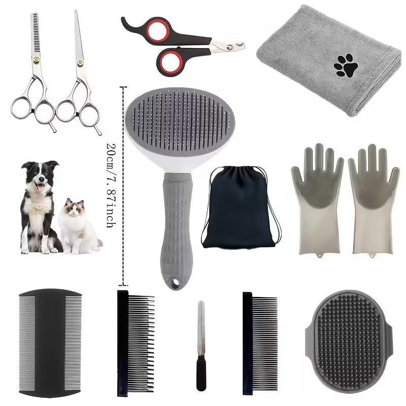 Dog Hair Grooming And Bath Beauty Tool Set